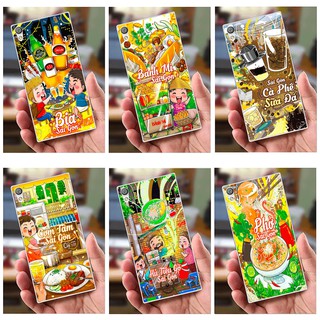 Ốp lưng Sony Xperia L1  (dẻo viền trắng trong) - Bộ Hình Đặc Biệt Ẩm Thực Sài Gòn