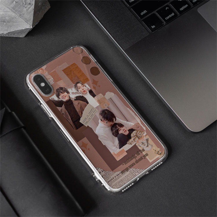 Ốp ip IDOL KPOP Taekook đáng yêu cho Iphone 6 đến 13 promax  BLUGDR0097