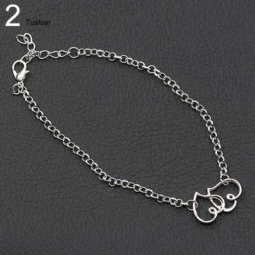 TUSH_Women's Double Love Heart Chain Beach Sandal Ankle Bracelet Anklet Foot Jewelry | BigBuy360 - bigbuy360.vn