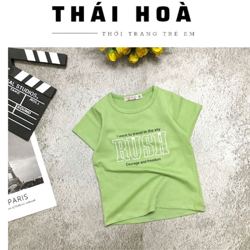 Size đại áo thun bé trai 21_40kg chất liệu cotton thoáng mát
