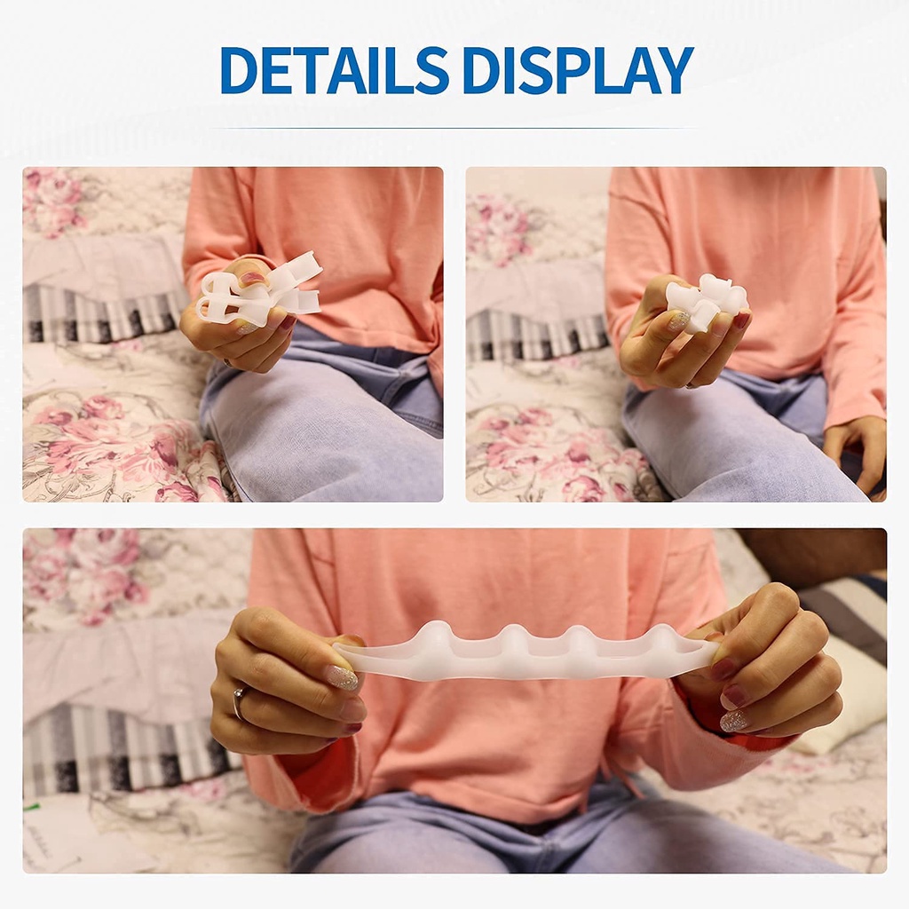 Dụng Cụ Tách Ngón Chân Bằng Cao Su silicone Tiện Lợi