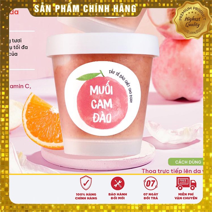 [Chính hãng] muối tẩy da chết muối cam đào onaya TQ group