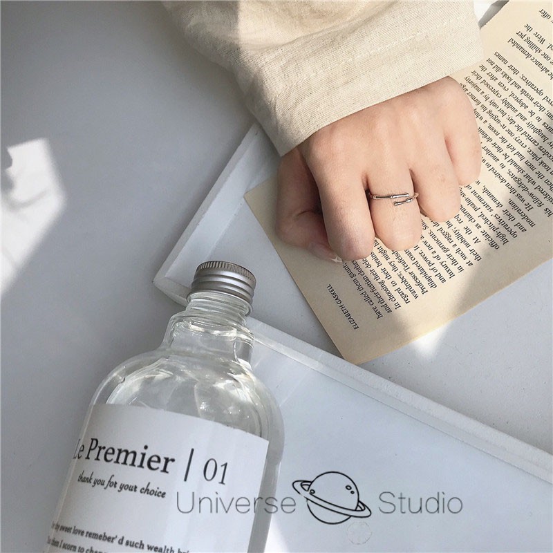 Nhẫn hở có thể điều chỉnh kích thước thiết kế đơn giản thời trang