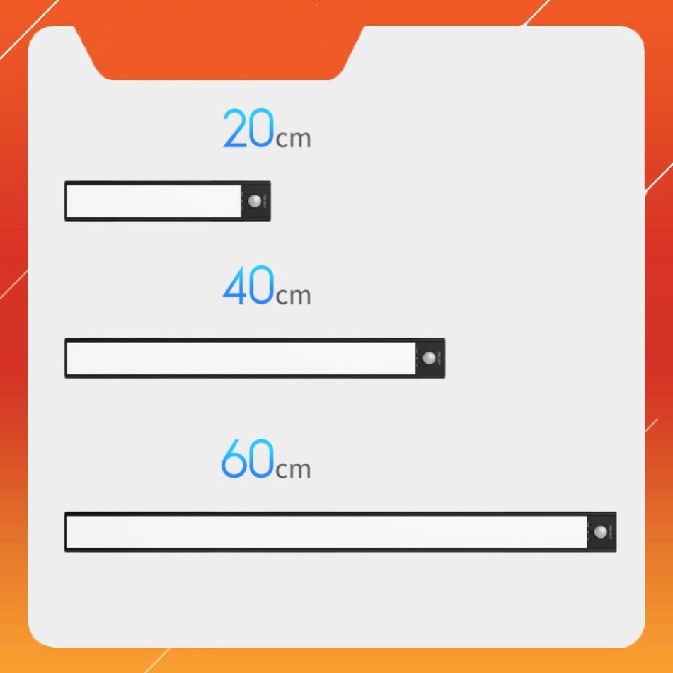 Đèn led thanh cảm biến tích điện Xiaomi Yeelight 20 40 60cm, pin sạc type C chính hãng - Minh Tín Shop [ Ship Ngay ]