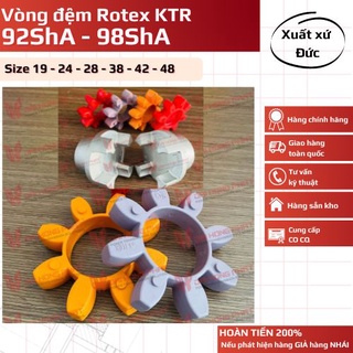 Vòng đệm cao su khớp nối Rotex KTR hàng Đức. Size 19 đến48. Độ cứng 98ShA/92ShA. HÌNH THẬT, SẴN KHO