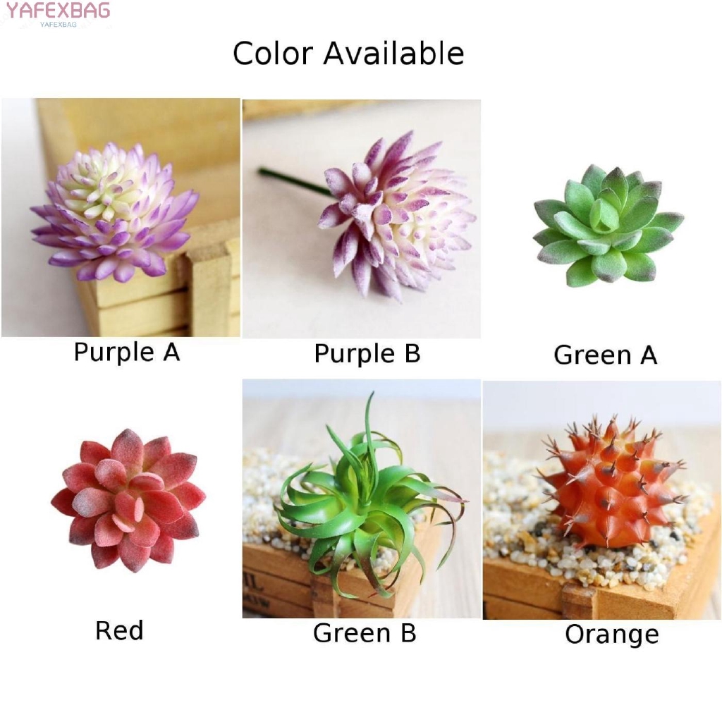 Promotion hot sales Artificial Fake Plastic Miniature Succulents Plants Art Garden HOME Decor