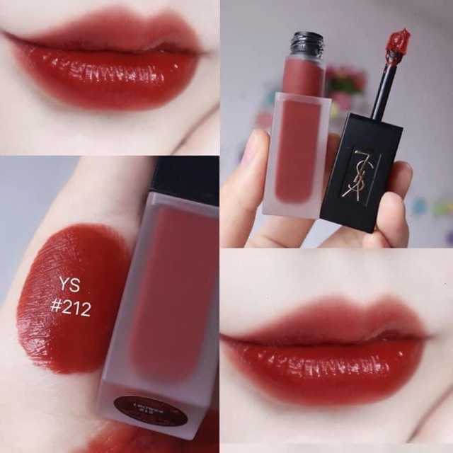 Son Ysl Tatouage Couture Velvet Cream Matte Lip Stain 212-211-216-204 Rouge Rebel bản mới 2020