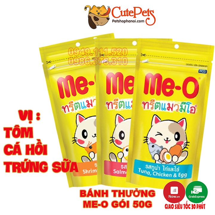 Bánh thưởng cho mèo Me-o 50g nhập khẩu Thái - Phụ kiện thú cưng Hà Nội