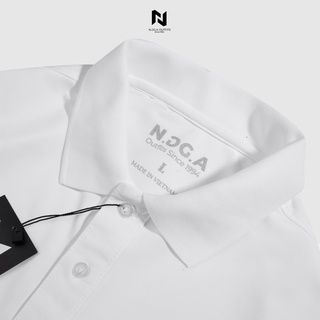 Áo Polo Nam Màu Trắng Basic N.GG.A Chất Cotton
