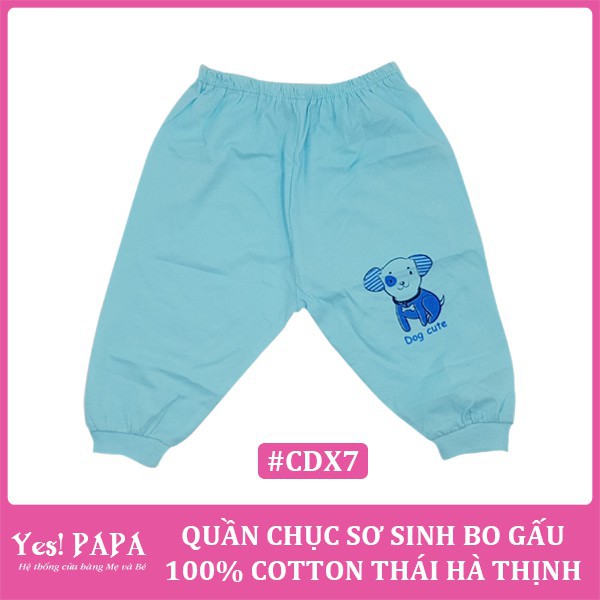 Quần dài sơ sinh Thái Hà Thịnh 100% cotton mềm, mịn, mát