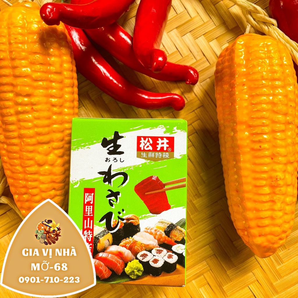 Mù tạt Wasabi hiệu Sung Ghing - hộp 10 gói