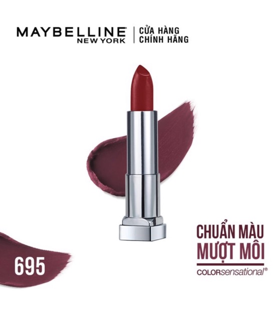 Son Lì Mịn Môi Maybelline Creamy Matte 695 Divine Wine 4.2g