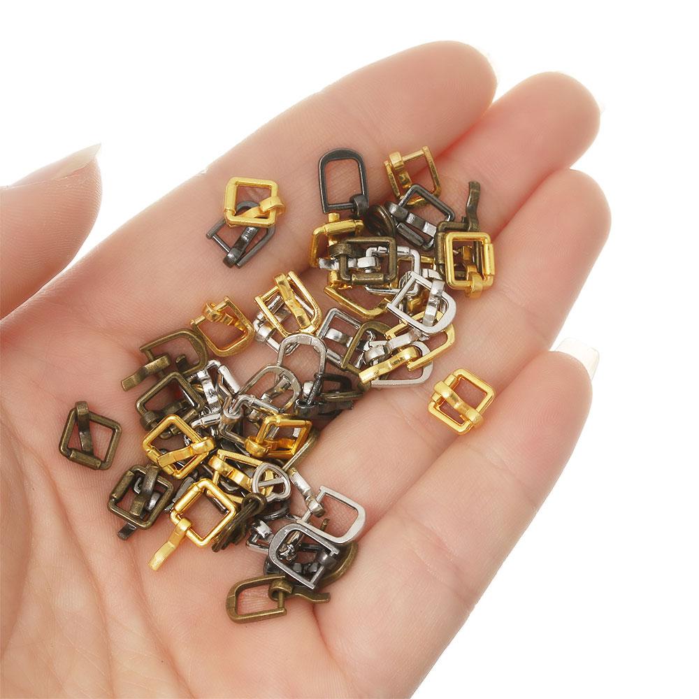 Set 20 / 40 Khóa Túi Xách Hình Trái Tim 3 / 5mm