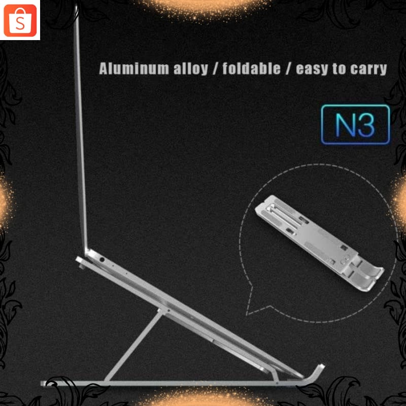 Giá Đỡ Laptop Màu Bạc Có Thể Điều Chỉnh Cho Macbook Notebook Bookend | BigBuy360 - bigbuy360.vn