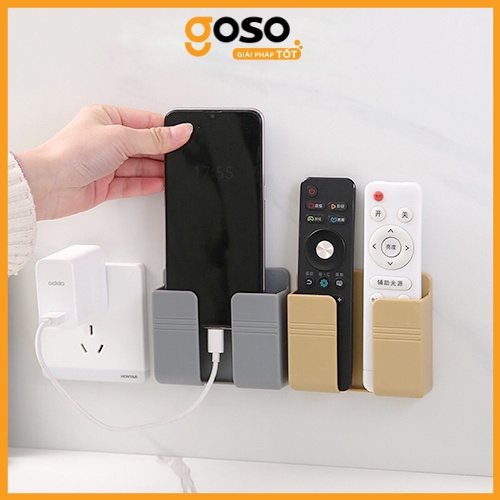 Kệ Đựng Remote Để Điện Thoại Dán Tường Treo Đồ Tiện Lợi