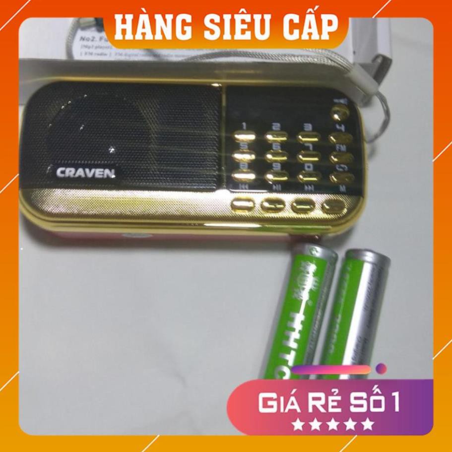 [Hàng xịn] Loa thẻ nhớ Craven CR 836/836S có 2 khe cắm thẻ nhớ - USB - ĐÀI FM -  phát kinh phật đài FM