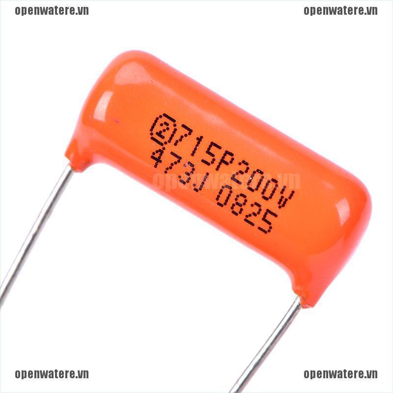 OPENE 1pc Electric Guitar Single Coil Pickup Acoustic Capacitor 0.047uf 473J VN