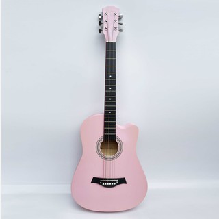Mua Đàn Guitar gỗ hồng nhạt dáng khuyết Woim GU13
