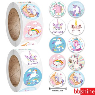 Sticker unicorn, cuộn 500 sticker khen thưởng với nhiều họa tiết đáng yêu - ảnh sản phẩm 1