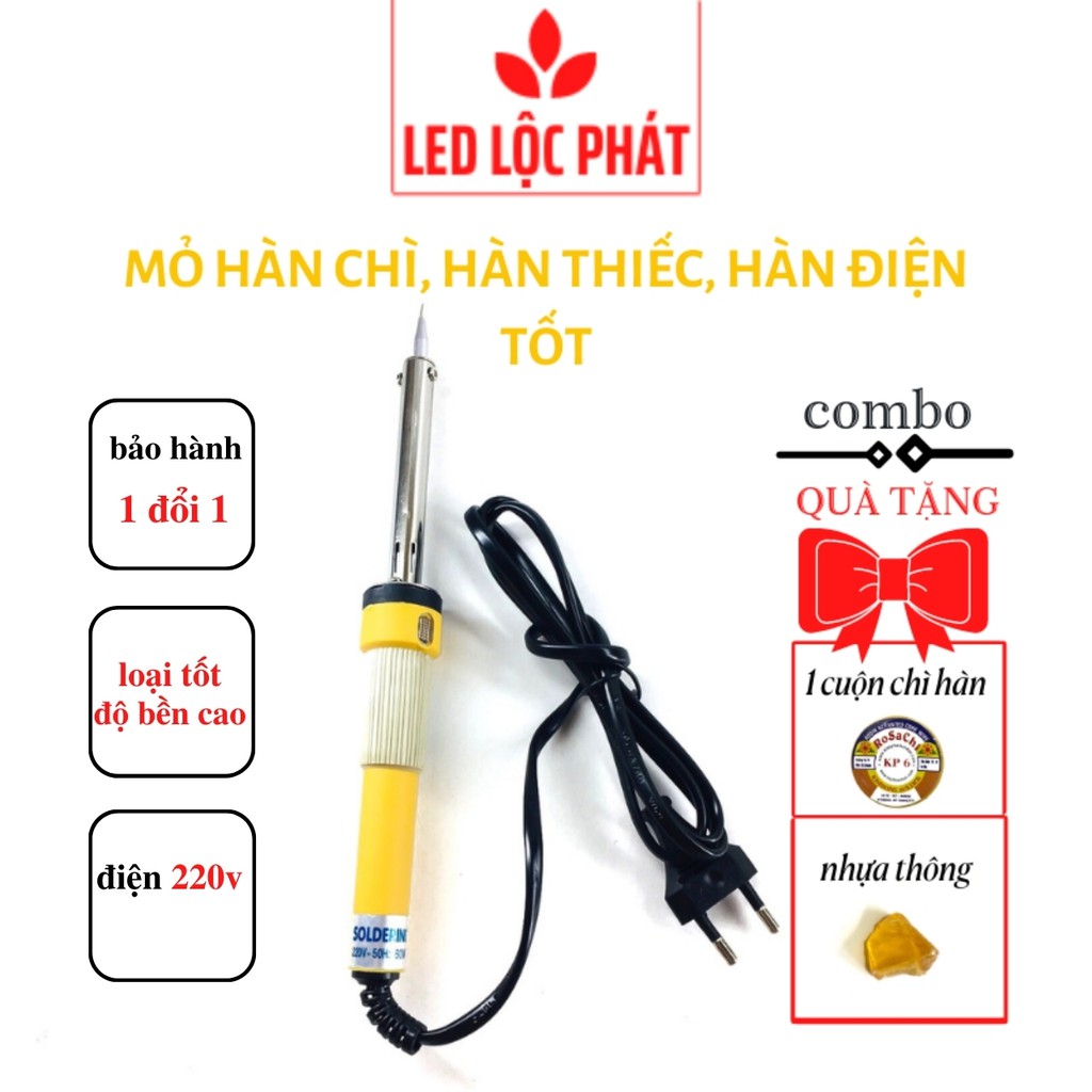 Mỏ hàn thiếc 40w 60w loại tốt, mỏ hàn điện