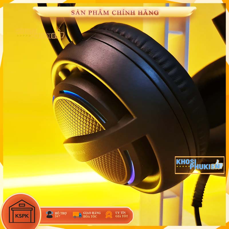 TAI NGHE CÓ DÂY CÓ MIC KẾT NỐI USB LED RGB 7.1 KSPK TNDEN7