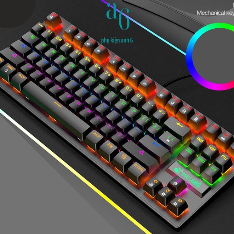 Bàn Phím Cơ K2 Pro - Bàn Phím Cơ Máy Tính Chuyên Game Có 10 Chế Độ Màu Blue Switch - Bảo hành 12 tháng