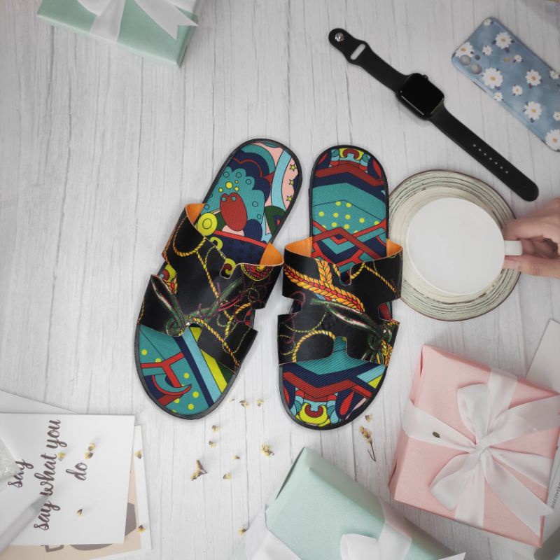 🔥HÀNG SIÊU CẤP🔥Dép lê HM, Dép chữ H hoa văn in 3D nam quai ngang mẫu mới 2022