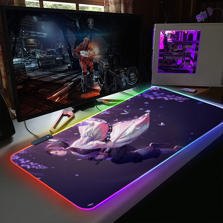 Lót Chuột, Pad Chuột LED RGB Custom ANIME, ONE PIECE, SONGOKU, NARUTO Size 80x30cm