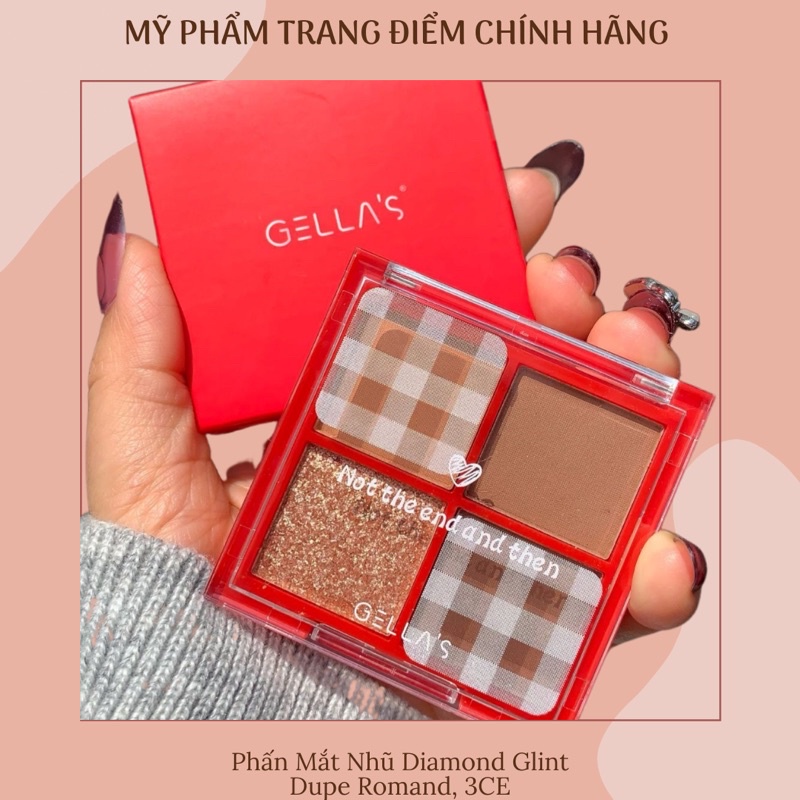 Phấn Mắt Nhũ Diamond Glint Dupe 3CE - Màu Mắt Kim Tuyến Lấp Lánh Eyeshadow Palette