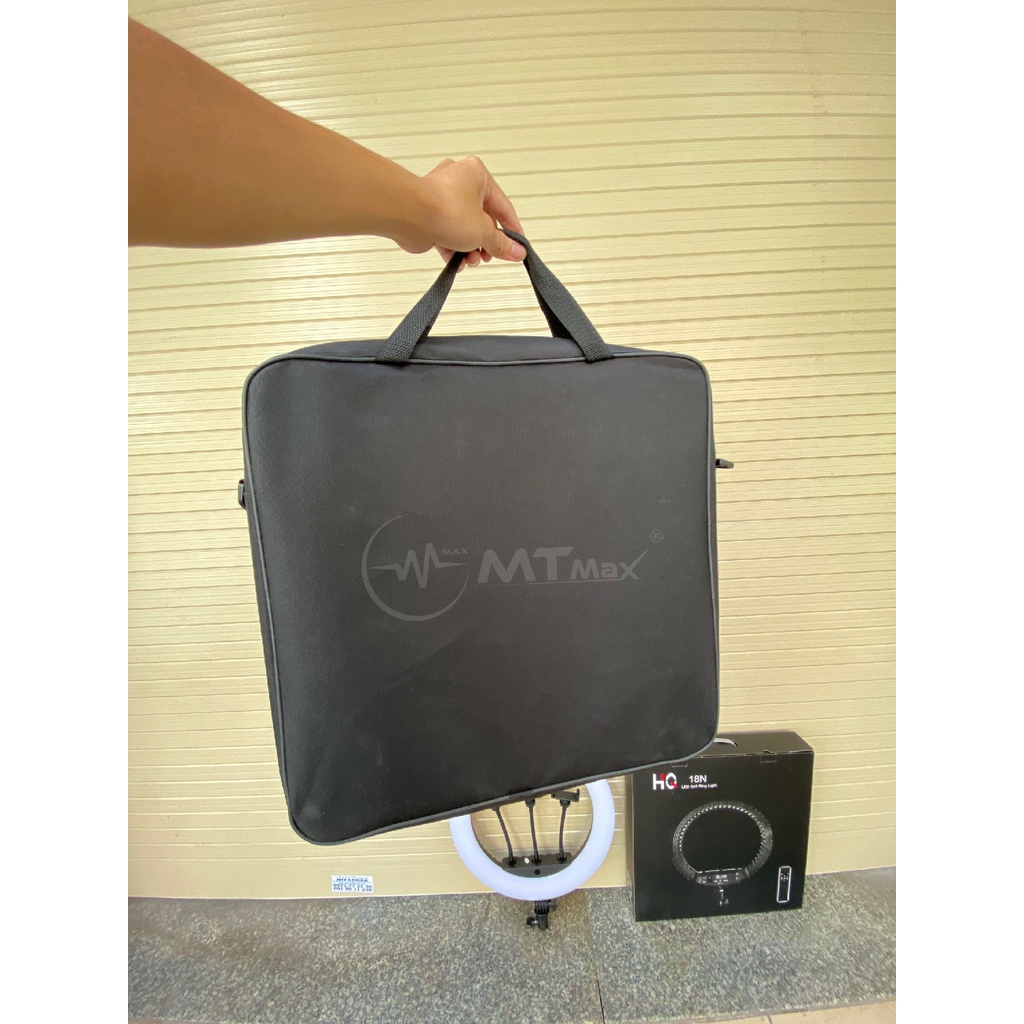 Đèn livestream 45cm HQ18N Đèn trợ sáng 3 kẹp điện thoại size 18 inch Hỗ trợ ánh sáng cho người bán hàng online, make up