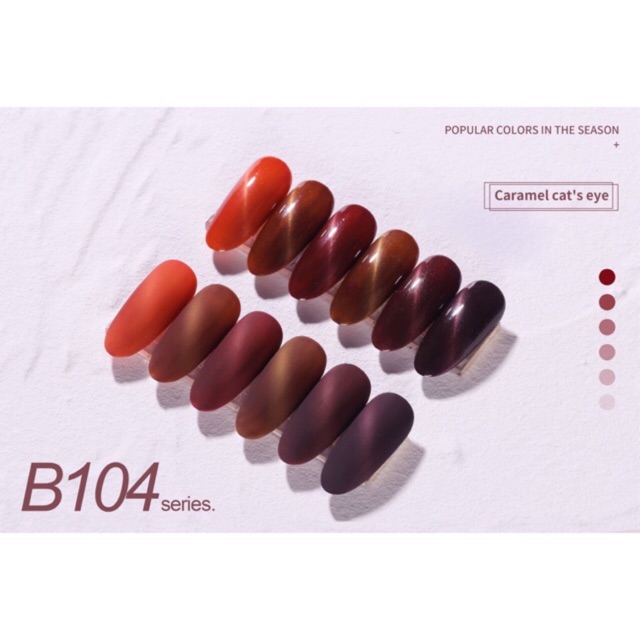 SƠN GEL JINJU MÃ B104 mắt mèo Tone đỏ