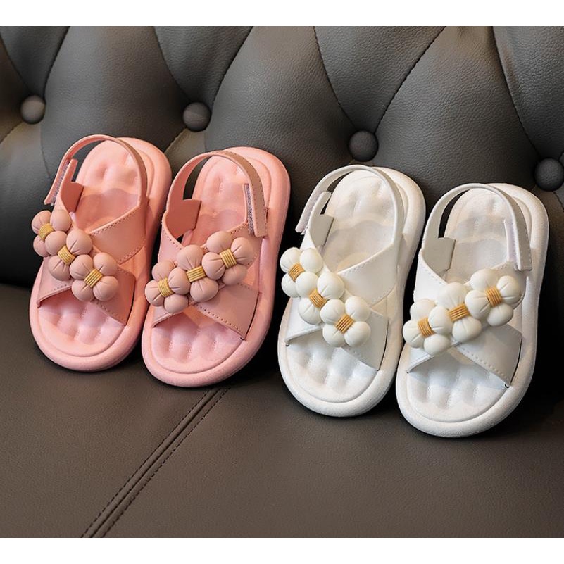 Xăng đan Hở Ngón Đính Hoa Thời Trang Cho Bé Gái