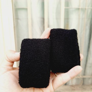 Combo 6 cái Len cột tóc đen mềm mã 350 (bản 4-4.5cm)