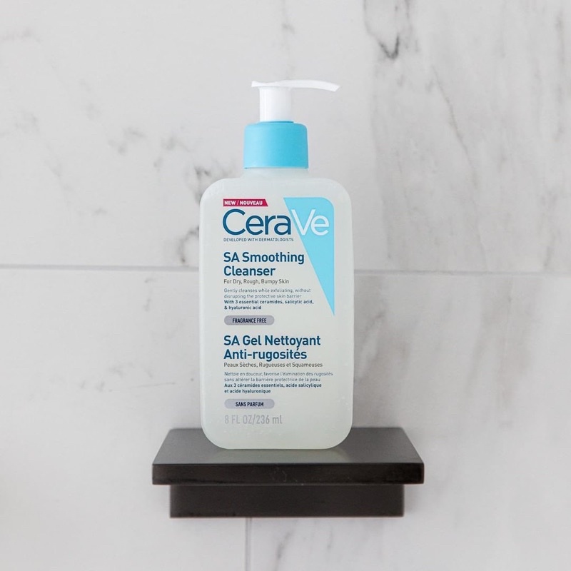Sữa rửa mặt Cerave SA Smoothing 236ml - dành cho da mụn