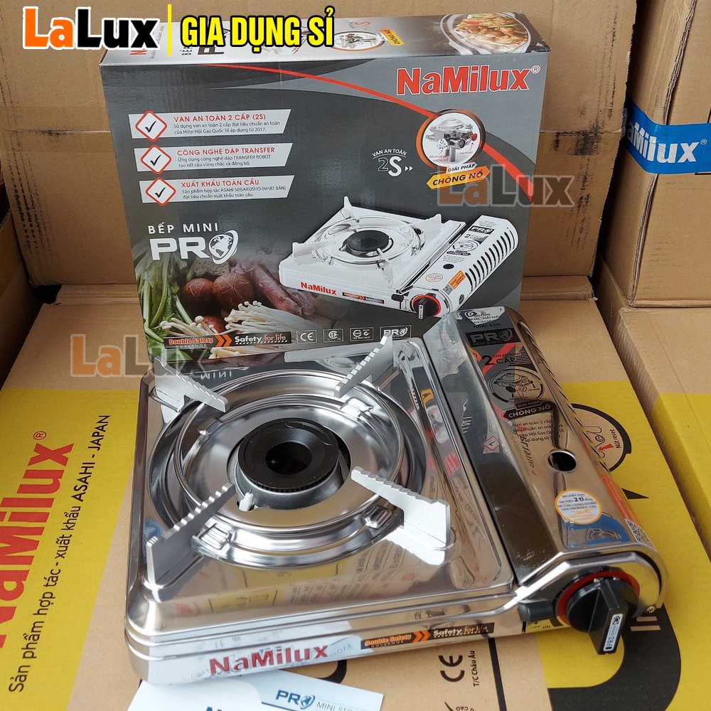 Bếp Ga Mini NAMILUX CAO CẤP - Bếp Gas Mini  Namilux An Toàn, Tự Động Ngắt Gas, Đạt Tiêu Chuẩn Nhật Bản LALUX