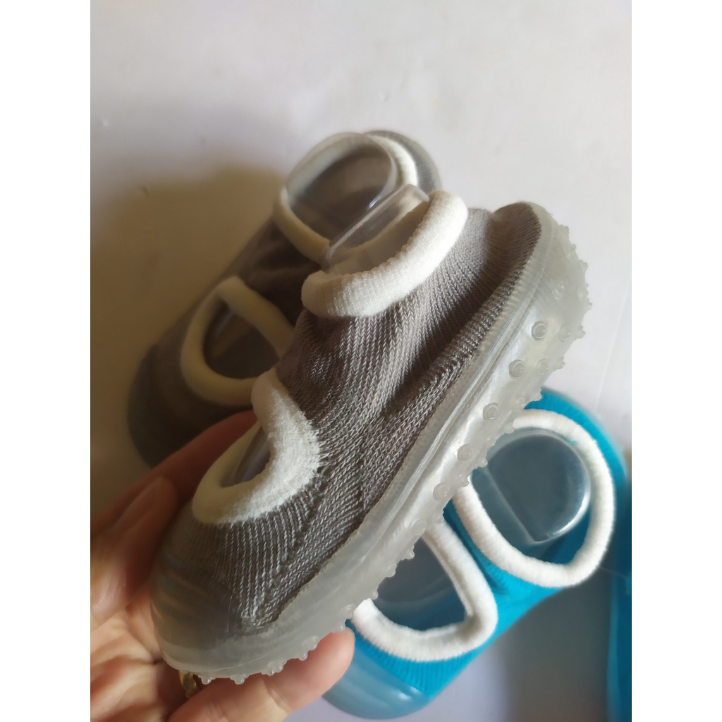 Giày bún dư xịn xanh xám cho bé