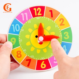 Đồ chơi đồng hồ bằng gỗ giáo dục sớm cho bé