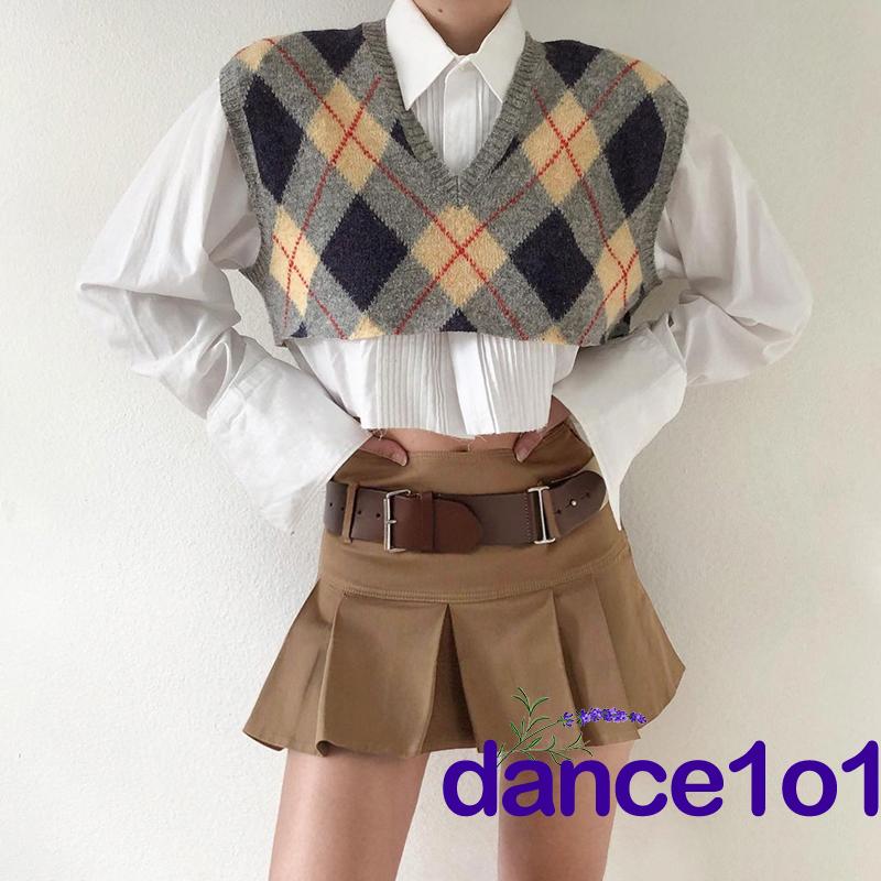 Chân váy chữ A lưng cao màu trơn phối thắt lưng thiết kế phong cách trẻ trung cho nữ