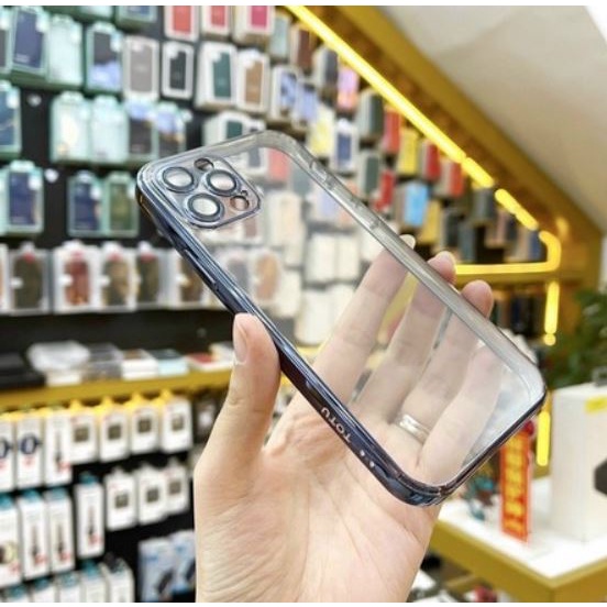 Ốp Totu lưng trong viền màu iPhone 13/13 Pro/13 Pro max Bảo vệ camera hàng chính hãng