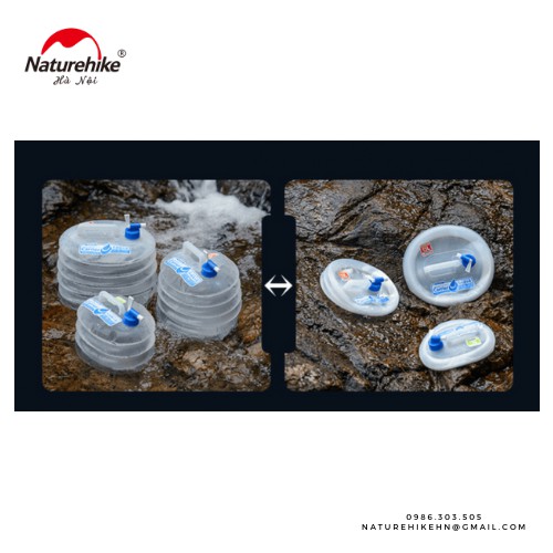 Bình đựng nước gấp gọn 5L - 10L - 15L NatureHike NH14S002-T | BigBuy360 - bigbuy360.vn