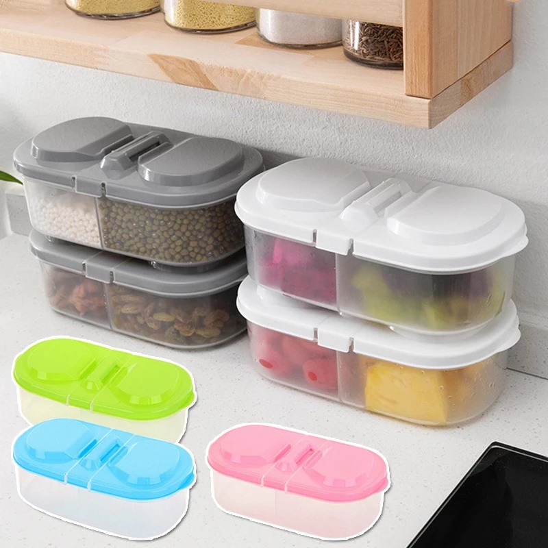 Set 2 món gồm hộp bảo quản thực phẩm trong tủ lạnh và nĩa tiện dụng