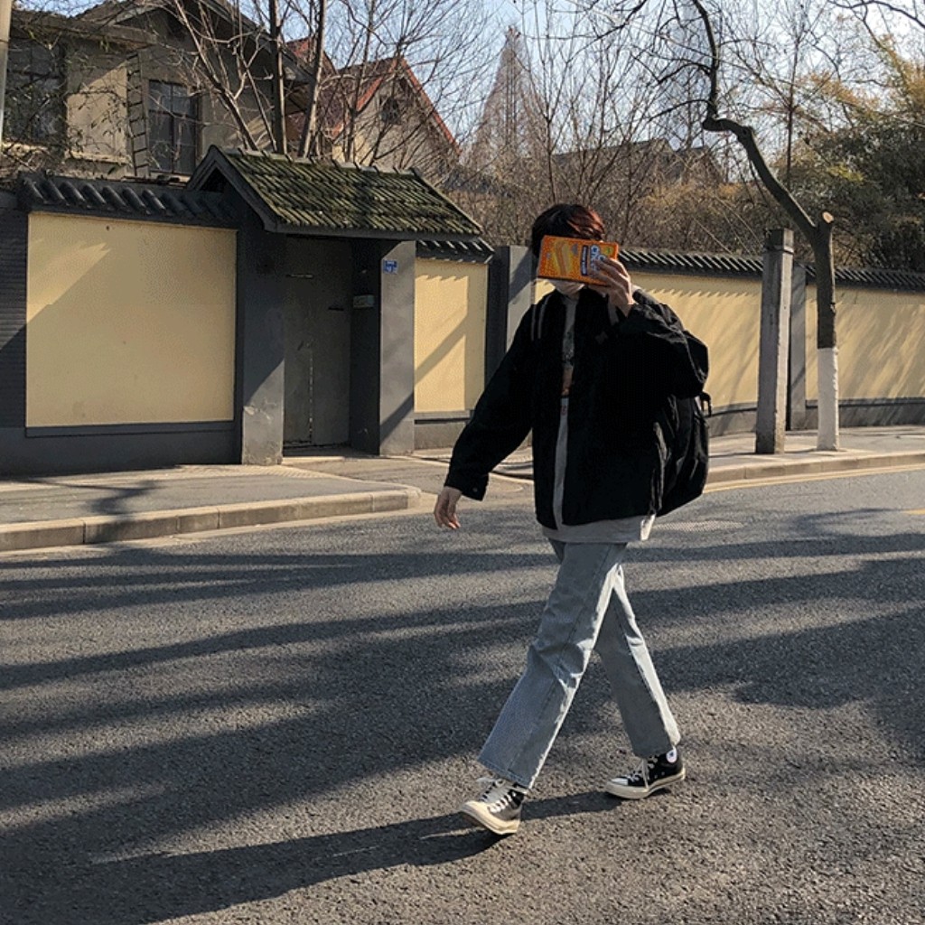  Áo sơ mi, áo khoác nhung form rộng Nam Nữ Unisex / Ulzzang 2 màu Đen/Nâu | BigBuy360 - bigbuy360.vn
