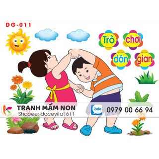 Decal mầm non-góc dân gian khổ lớn