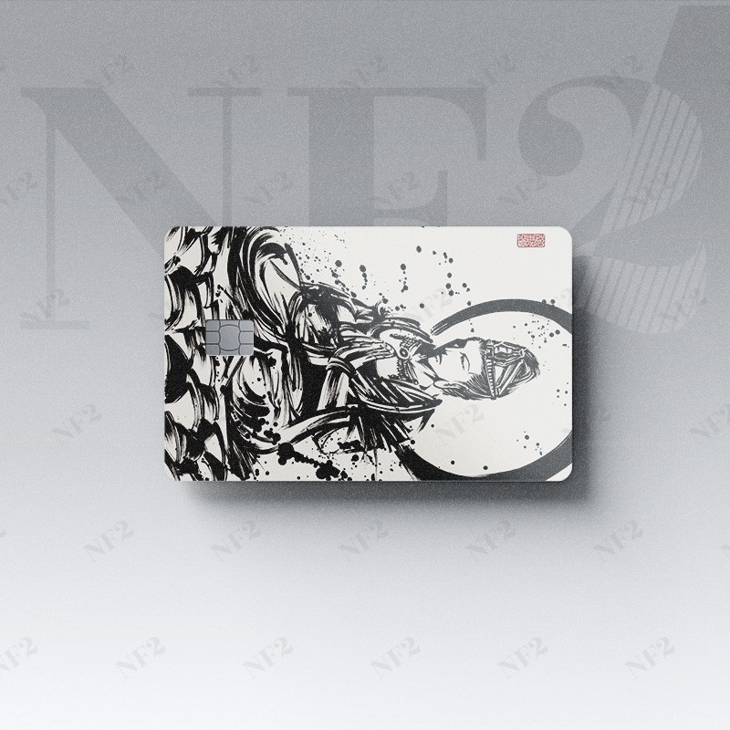 INK BRUSH 1 - Decal Sticker Thẻ ATM (Thẻ Chung Cư, Thẻ Xe, Credit, Debit Cards) Miếng Dán Trang Trí NF2 Cards