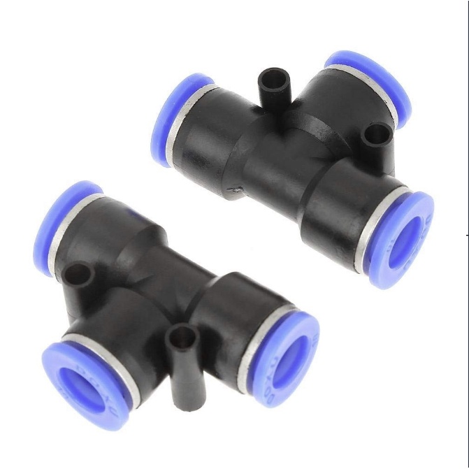 Combo 10 khớp nối nhanh T (chia 3) 6mm ống phun sương áp lực cao