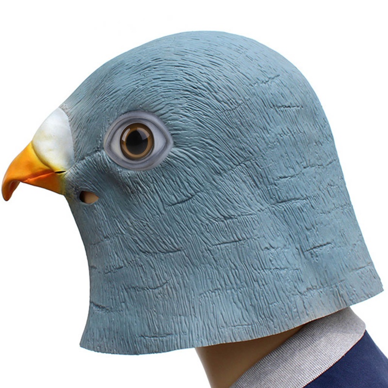 Mặt Nạ Đầu Chim Bồ Câu Không Độc Hại Hóa Trang Halloween