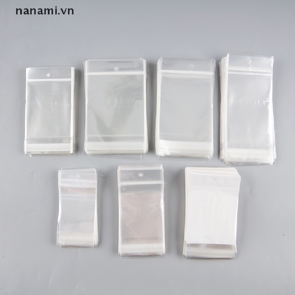 Túi 100 Kẹp Tóc Trong Suốt Có Lỗ Treo Tiện Dụng Cho Người Lớn Và Trẻ Em