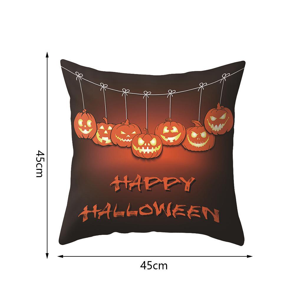 Vỏ Áo Gối Sofa Trang Trí Phong Cách Halloween 45x45cm