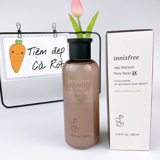 Nước hoa hồng Innisfree tro núi lửa jeju Volcanic Pore Toner 200ml - NHH Innisfree tro núi lửa - Tiệm Đẹp Cà Rốt