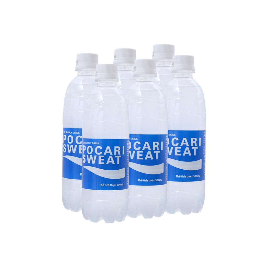 [Nowship - GRAB HCM] LỐC 6 CHAI NƯỚC BÙ ĐIỆN GIẢI POCARI SWEAT (Chai 500ml)